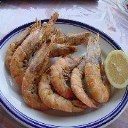 plate of shrimp